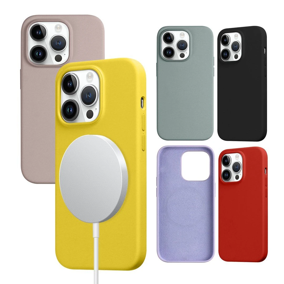 1: 1 Original Pop up Animation Mag Safe Liquid Silicone Phone Cases for iPhone 12 13 14 PRO Max Official Magnetic Magsafe Case