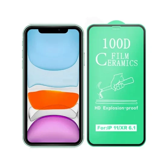 100d Ceramics Film Anti-Explosion Full Cover Protective Glass for iPhone X Tempered Screen Protector