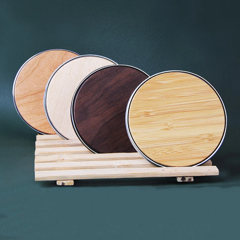 10W 15W Walnut Wood Mobile Phone Wireless Charger Manufacturer