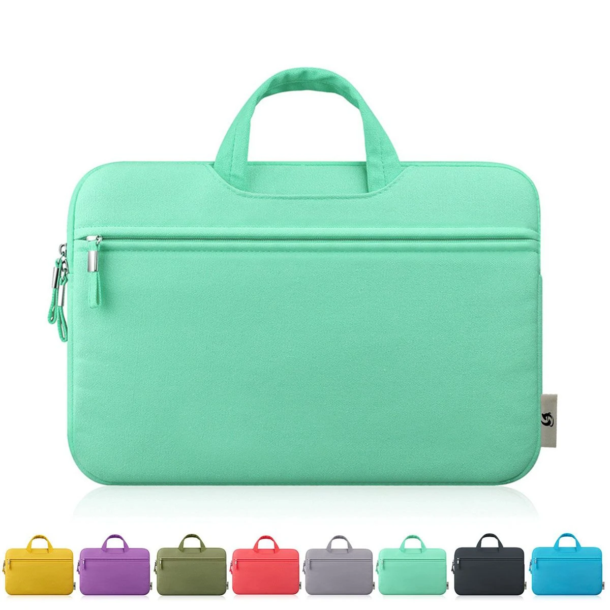 11-11.6 Inch Canvas Fabric Laptop Sleeve Case Cover Shell with Handle for Apple MacBook Air Laptop Bag