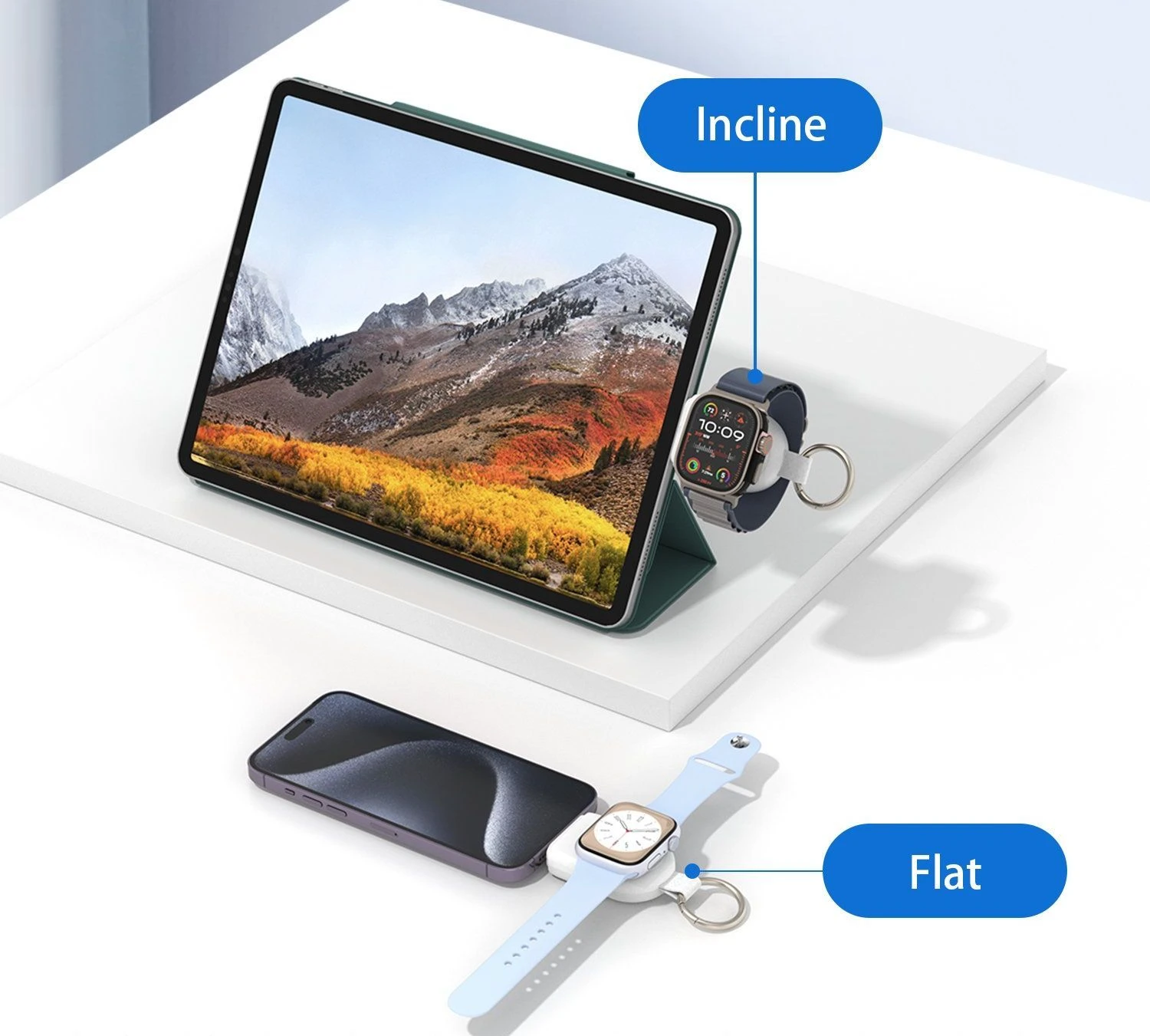 1200mAh Magnetic Mini Wireless Power Bank Type C Plug Portable Emergency Pocket Charger for Phone iWatch Airpod Video Game Player