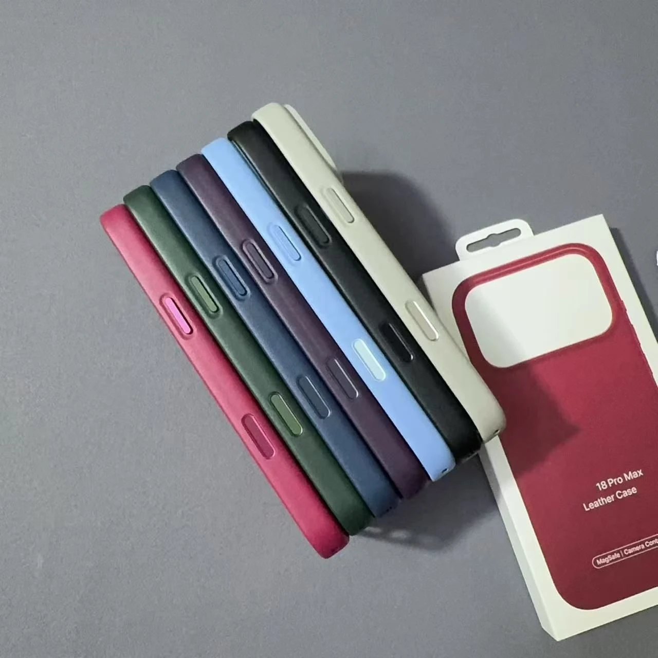 18PRO 18promax 18 Duo Leather Magsafe Phone Cover Magnetic Phone Case