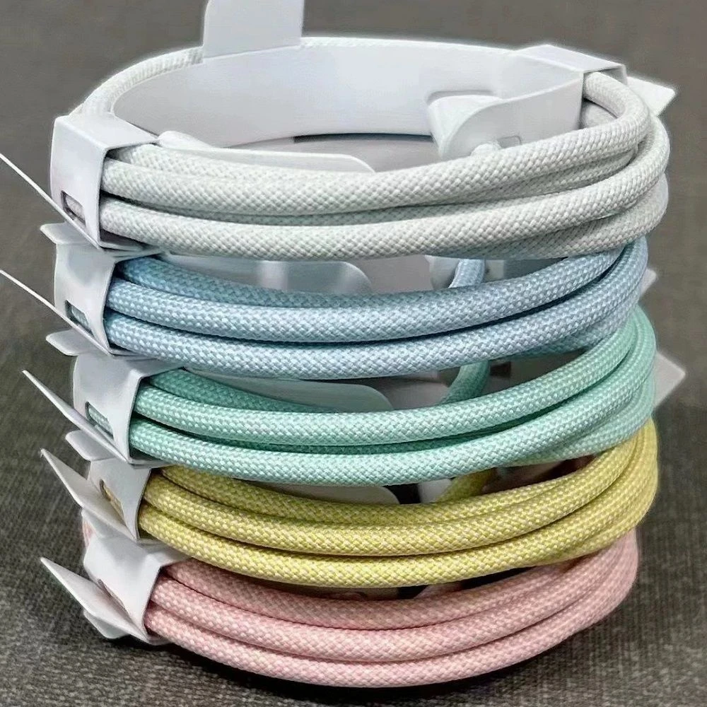 1m 3FT 20W Braided Fast Charging Pd Type USB-C to Type-C Phone Charger Cable for iPhone 15 16 PRO Max