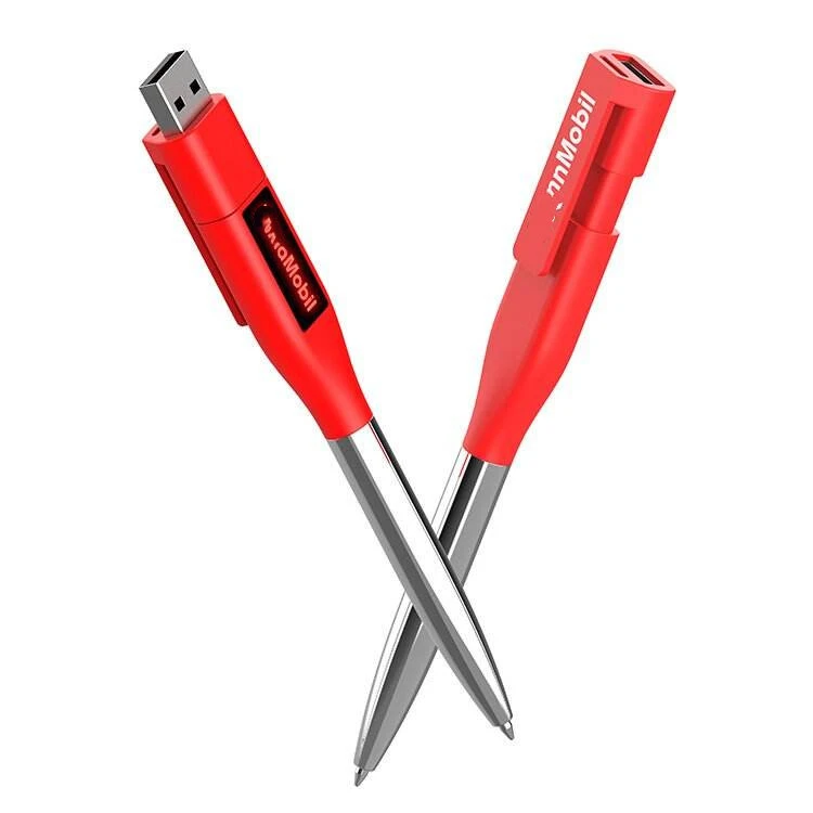 2-in-1 Light up USB Flash Driver 8GB 16GB 32GB Custom LED Logo USB Pen Drive with Ballpoint Pen