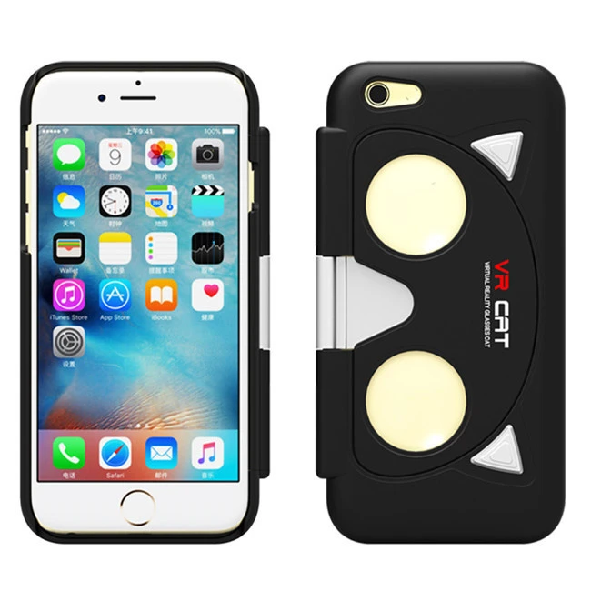 2016 New Product Folding Vr Case Glasses for iPhone 5/6 ABS+PC Virtual Reality Vr Cell Phone Case