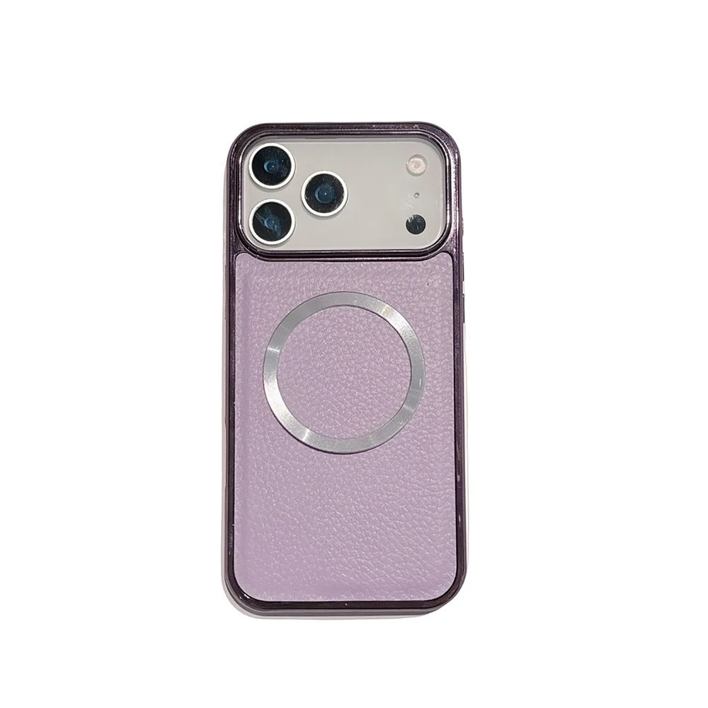 2025 Ycaden Hot Premium Cover Electroplated Iphon 13 14 15 16 17 PRO Max Magsafe Leather Phone Case