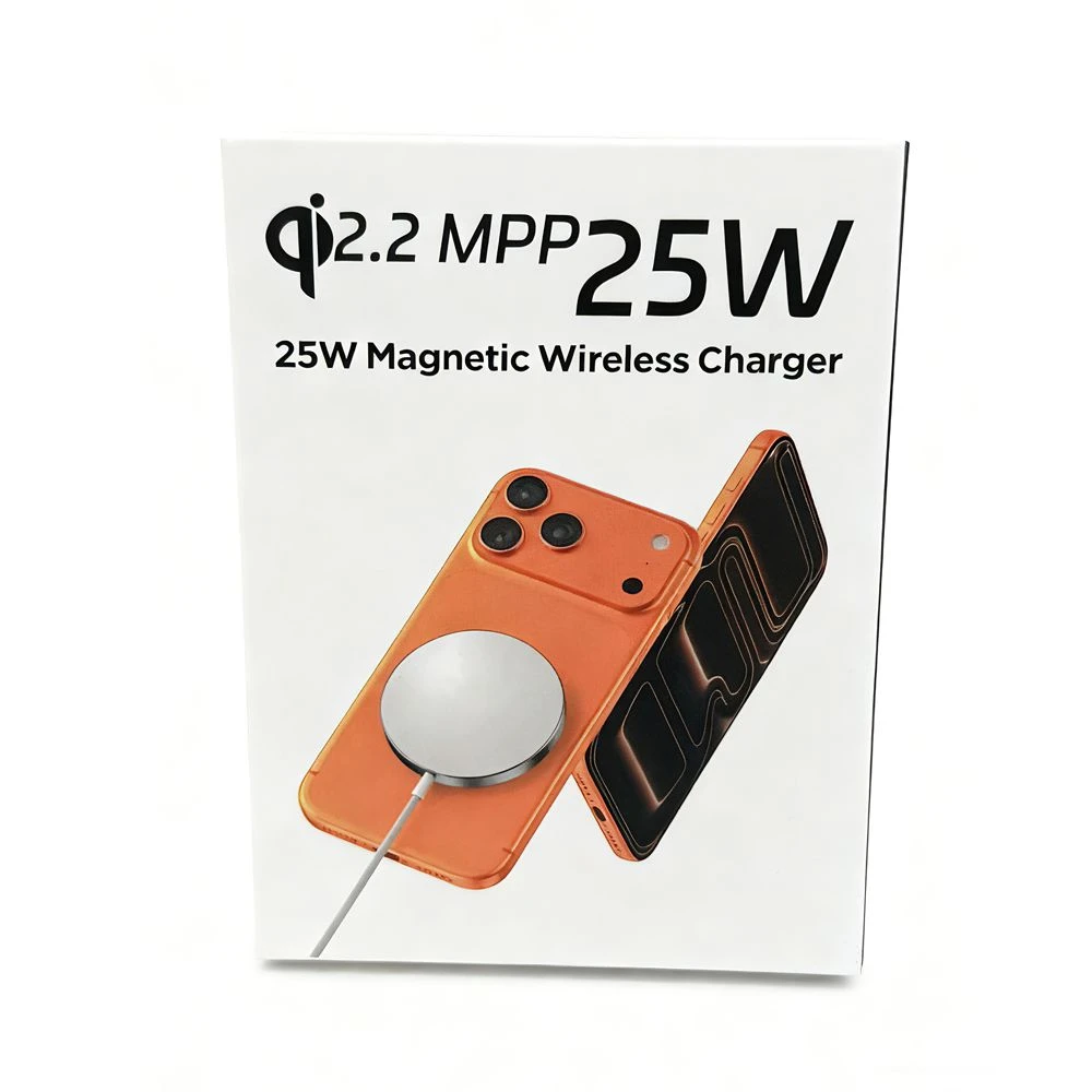 2026 Aluminum Alloy Fast Charging 25W Magnetic Qi2 Wireless Charger Pad iPhone