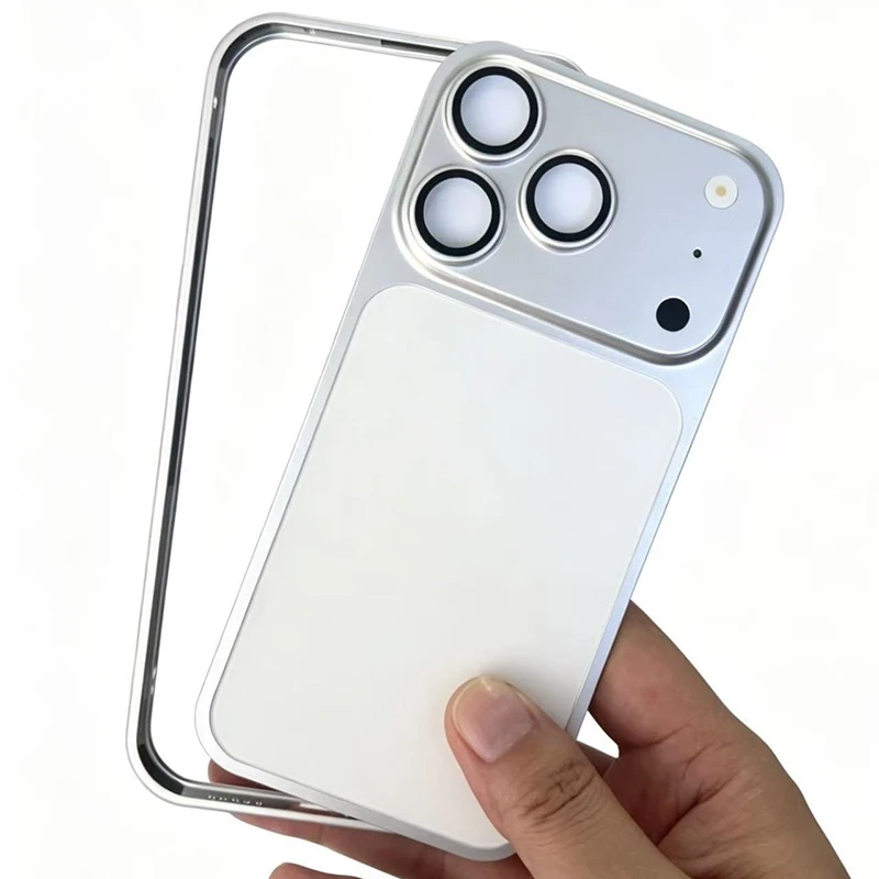 2026 Hot Selling Detachable Phone Bumper Luxury Metal Cellphone Case for iPhone 17 PRO Max 18 PRO Max