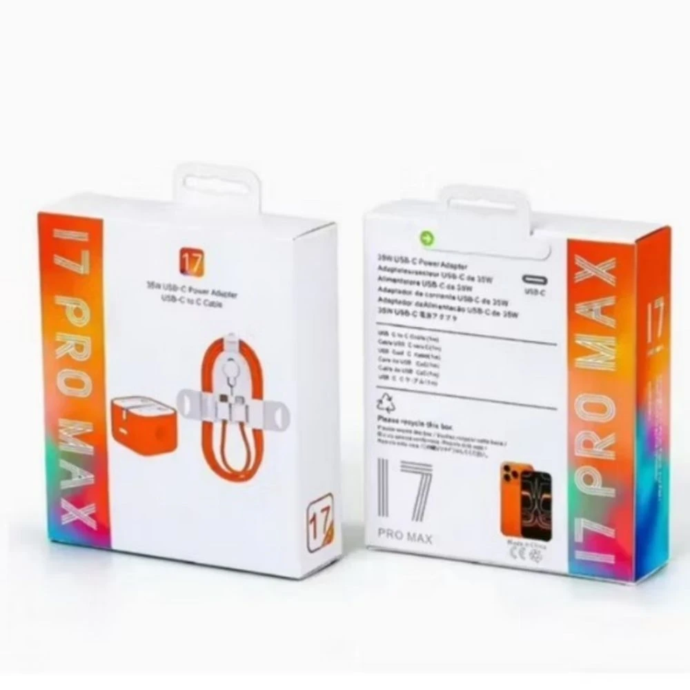 2026 Hot Selling Phone Charger Set Suitable for IP17 Phone Pd35W/40W Charging Head Dual Type-C Braided Wire