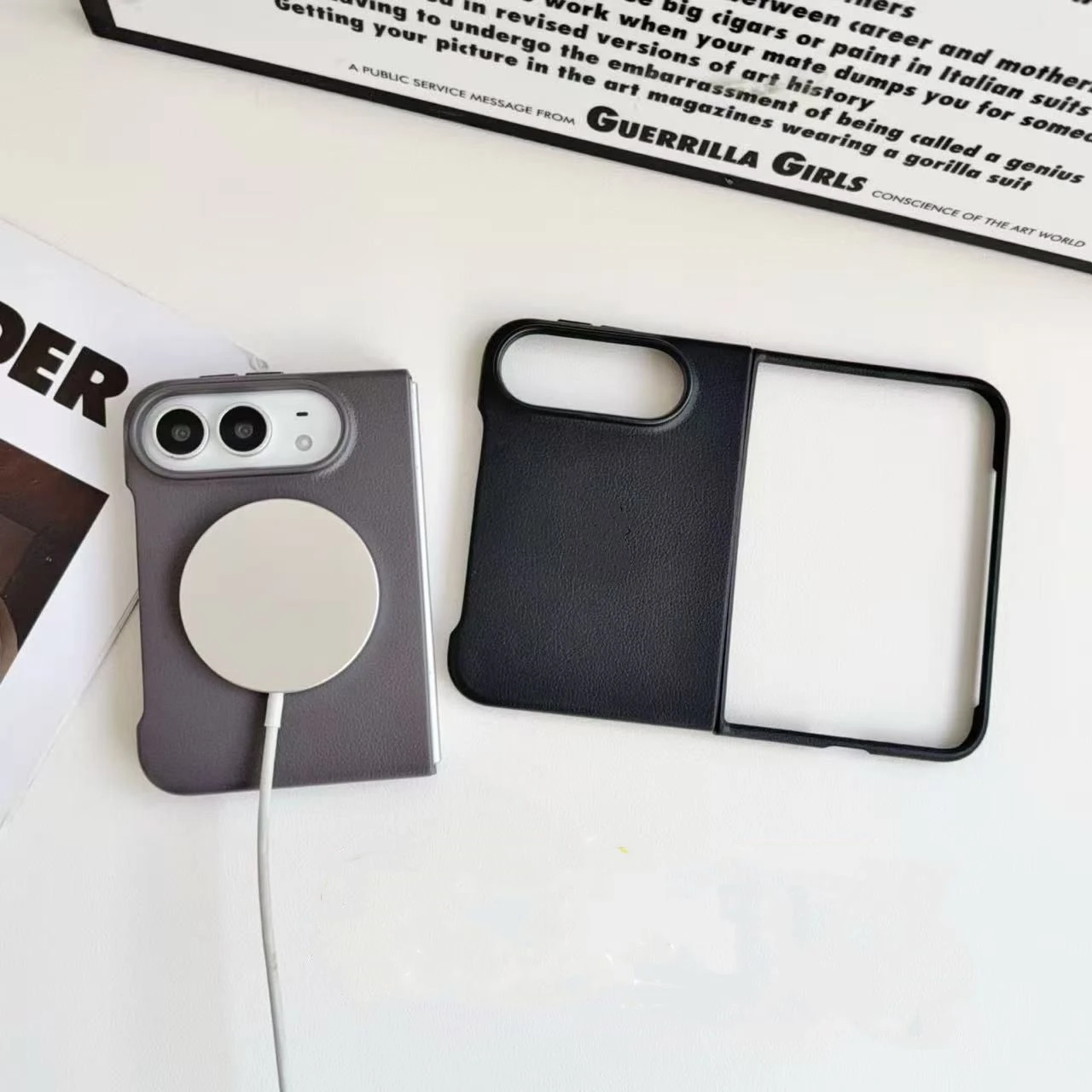 2026 New Phone Duo Techwoven Magsafe Case Leather Magsafe Case Cover for Phone Duo
