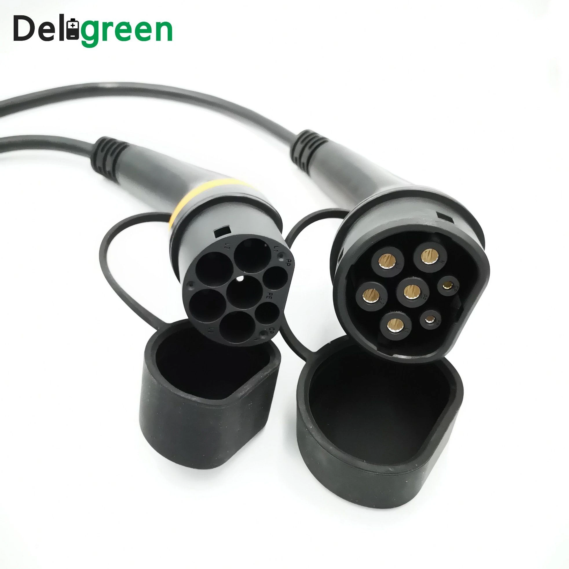 32A 250V European Standard Male to Female EV Charging Plugs