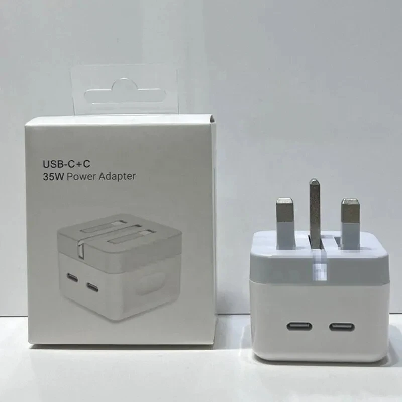 35W/25W/20W Fast Charging Adapter EU/Us/UK Standard Power Adapter for Ios / Android USB C/Lightning/ Charging Cable