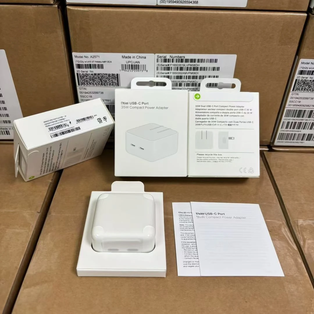 35W Dual Compact USB C Power Adapter EU USA UK Plug