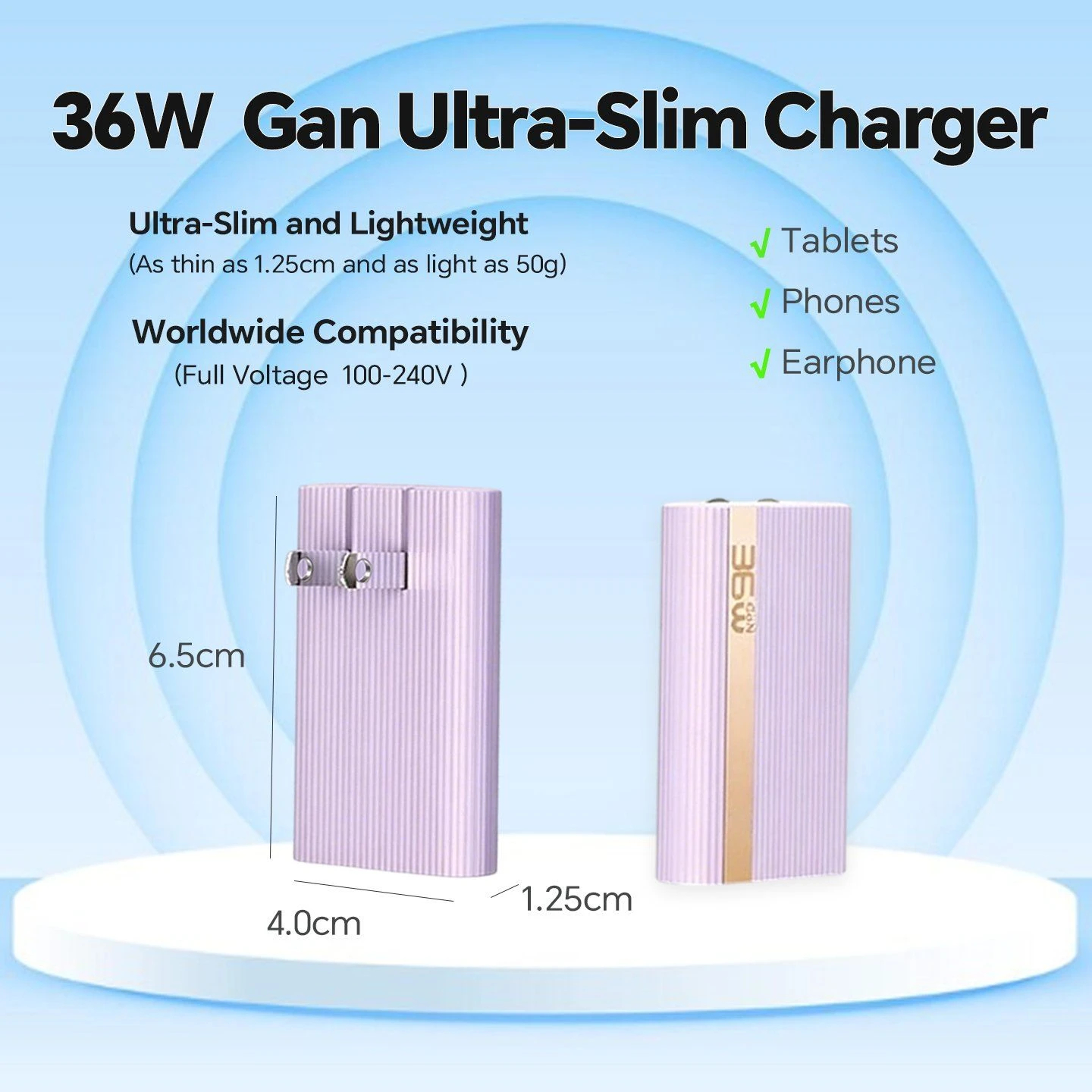36W Fast Charging Pd Wall Charger for iPhone 15 16 17 Samsung S24 S25 S26 iPad PRO Airpods