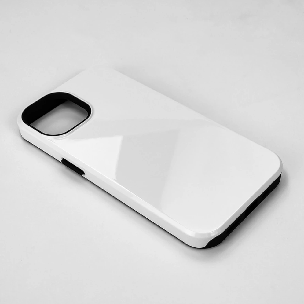 3D Sublimation 2-in-1 Blank Mobile Phone Case Printing Cover for iPhone 15/16/17/18