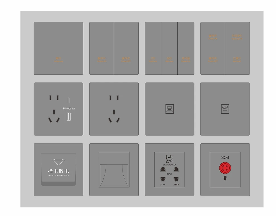 6 Gang Tuya Zigbee Smart Switch Neutral Required Alexa Google Home Siri Control Homekit Push Button Wall Light Switch