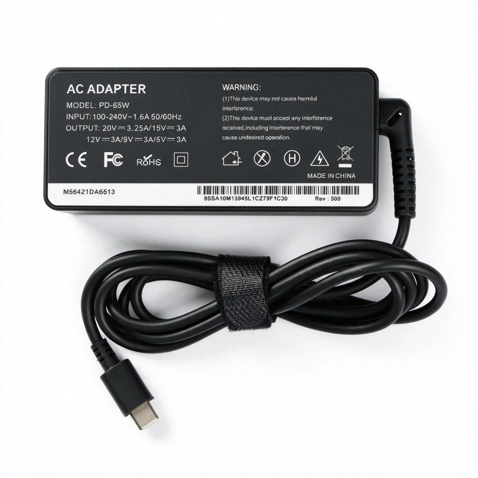 65W USB C PD Adapter 20V 3.25A Type C for MacBook Air