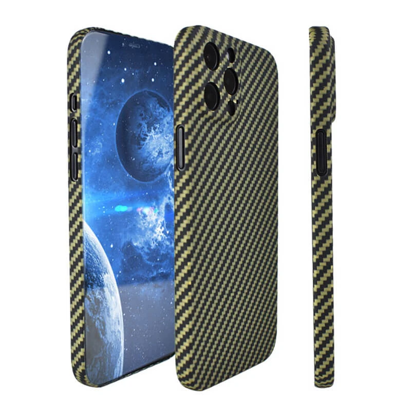 Abrasion Resistant Light Weight Carbon Aramid Phone Case for iPhone Mobile Phone Accessories