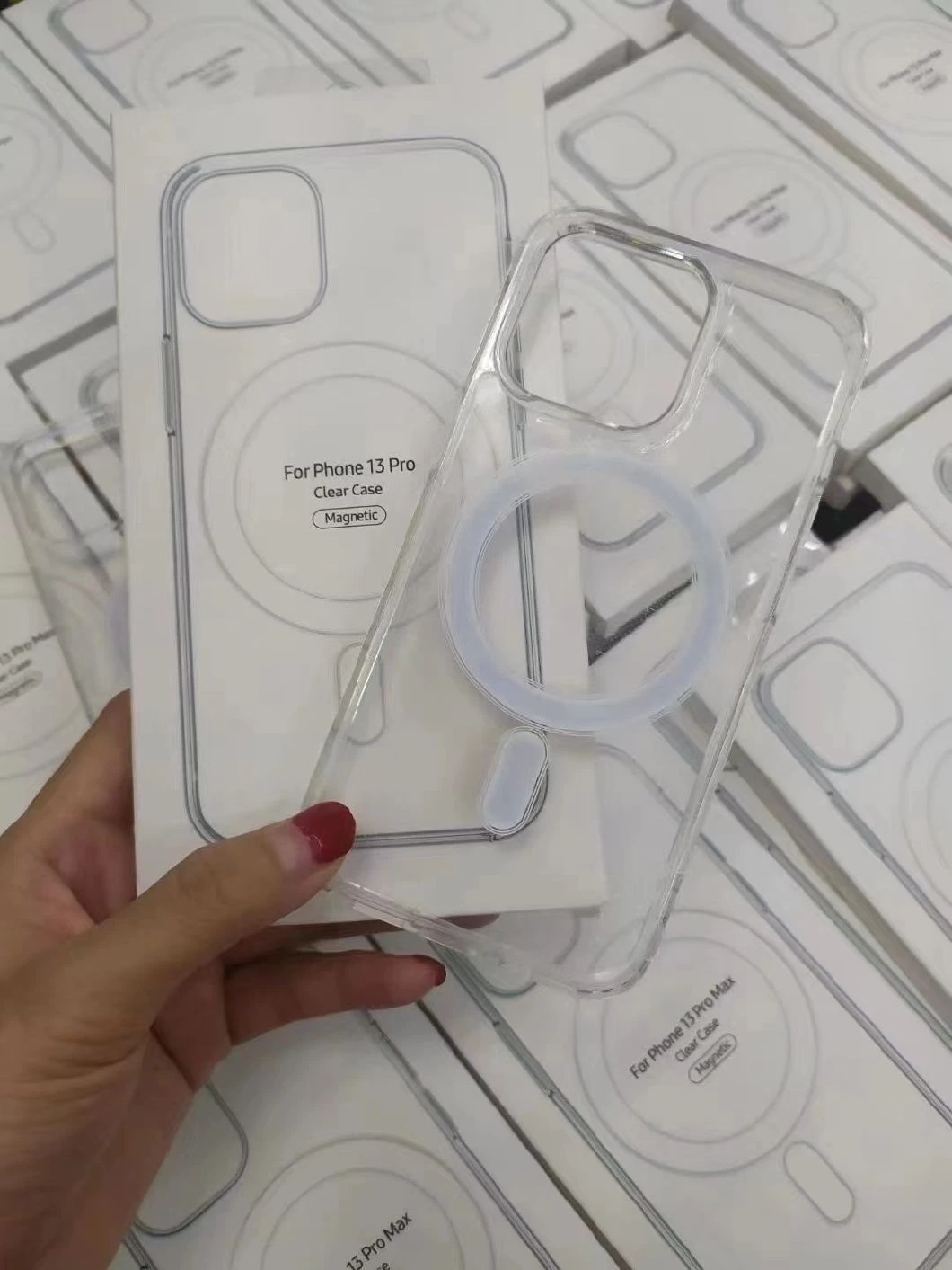 Acrylic+TPU Magsafe Clear Case for iPhone16e iPhone 12 13 14 15 16 PRO Max