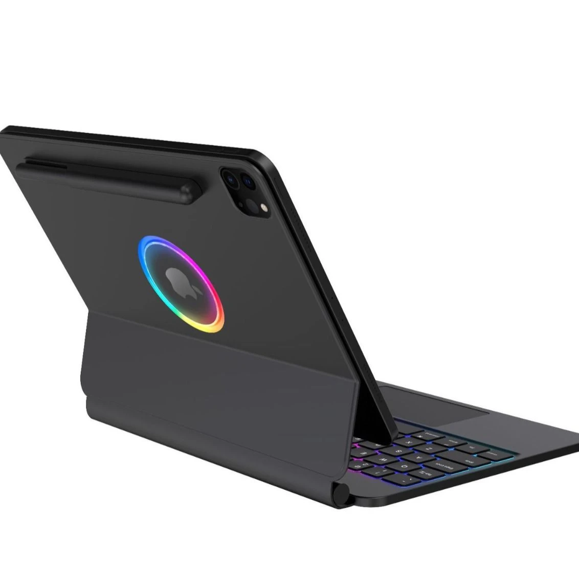 Adjustable Angle LED Backlit Magnetic Bluetooth Keyboard Case for iPad 11 Inch