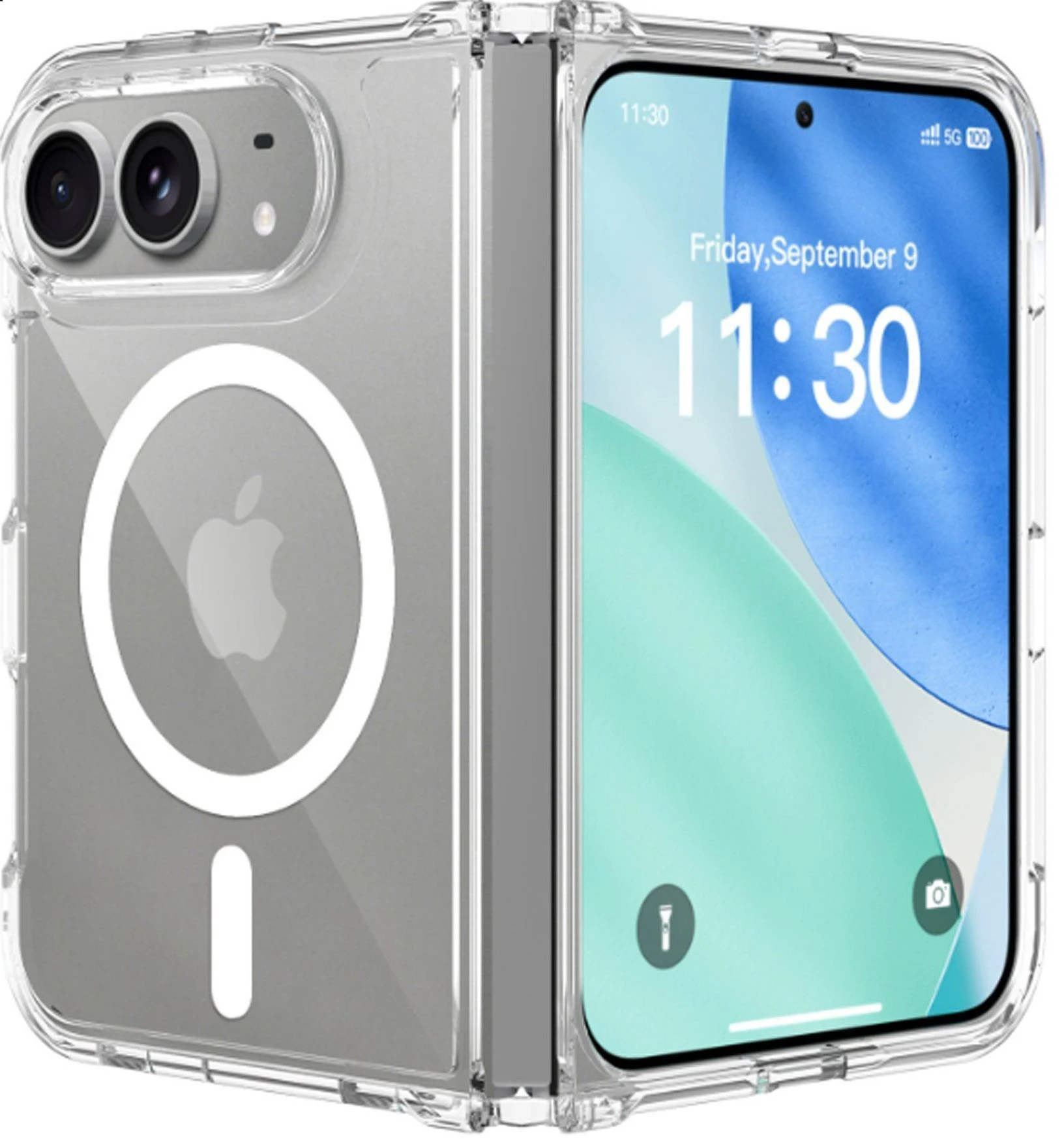 Air Corner Shockproof TPU PC Back Phone Cover Case for iPhone 18 Fold 2026 New Coming Transparent Clear Back Cover