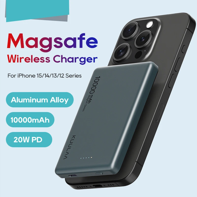Aluminum Alloy Charger 20W Mag-Safe Wireless Charger Fast Charging Pad for iPhone 15 PRO Max for iPhone 14 PRO Max