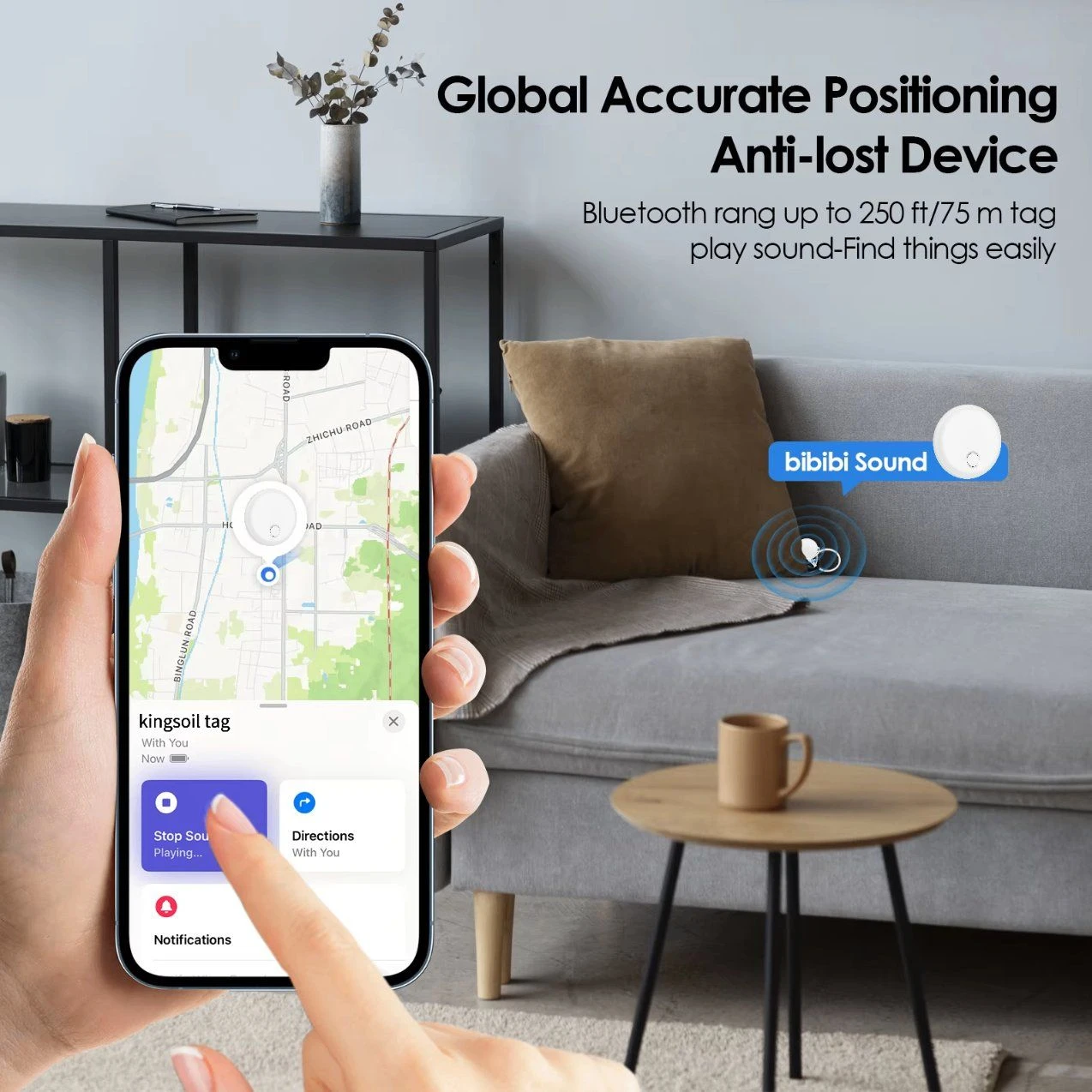 Android Ios Global Locator Airtags Anti-Lose Mini Tracker Assets Logistics Air Tag Find My Tag Tracking