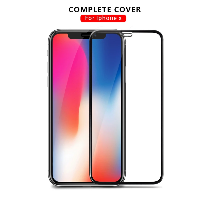 Anti-Blue Ray 5D Tempered Glass Screen Protector for iPhone X/8/8 Plus/7/7 Plus/6/6 Plus