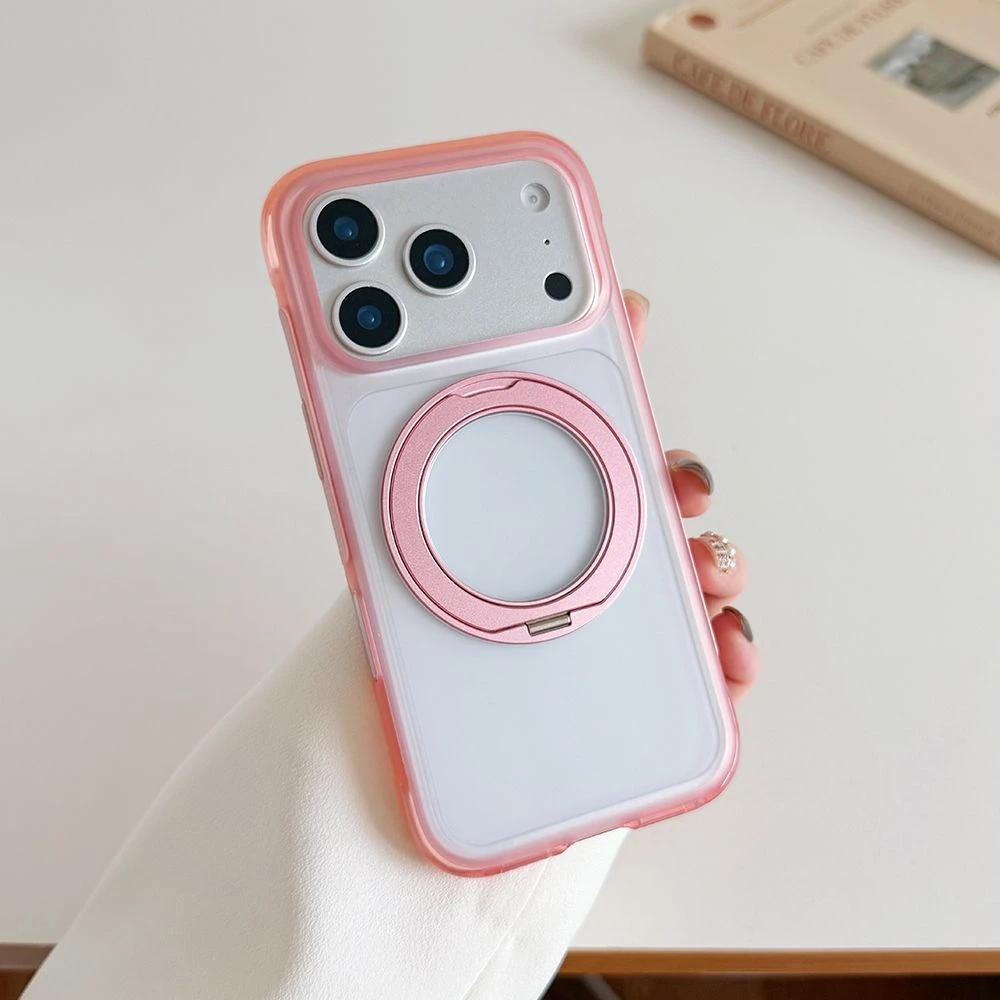 Anti-Drop Magsafe Customizable Mobile Phone Case for I Phone 18 PRO, 18 Promax with Adjustable Rotating Kickstand