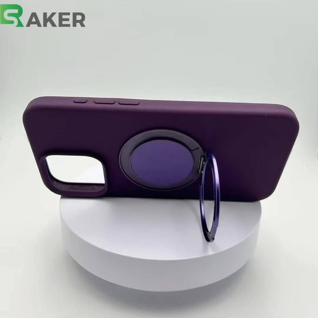 Anti Scratch Silicone Magnetic Kickstand Case for iPhone 17 Air 16 15 14 PRO Max