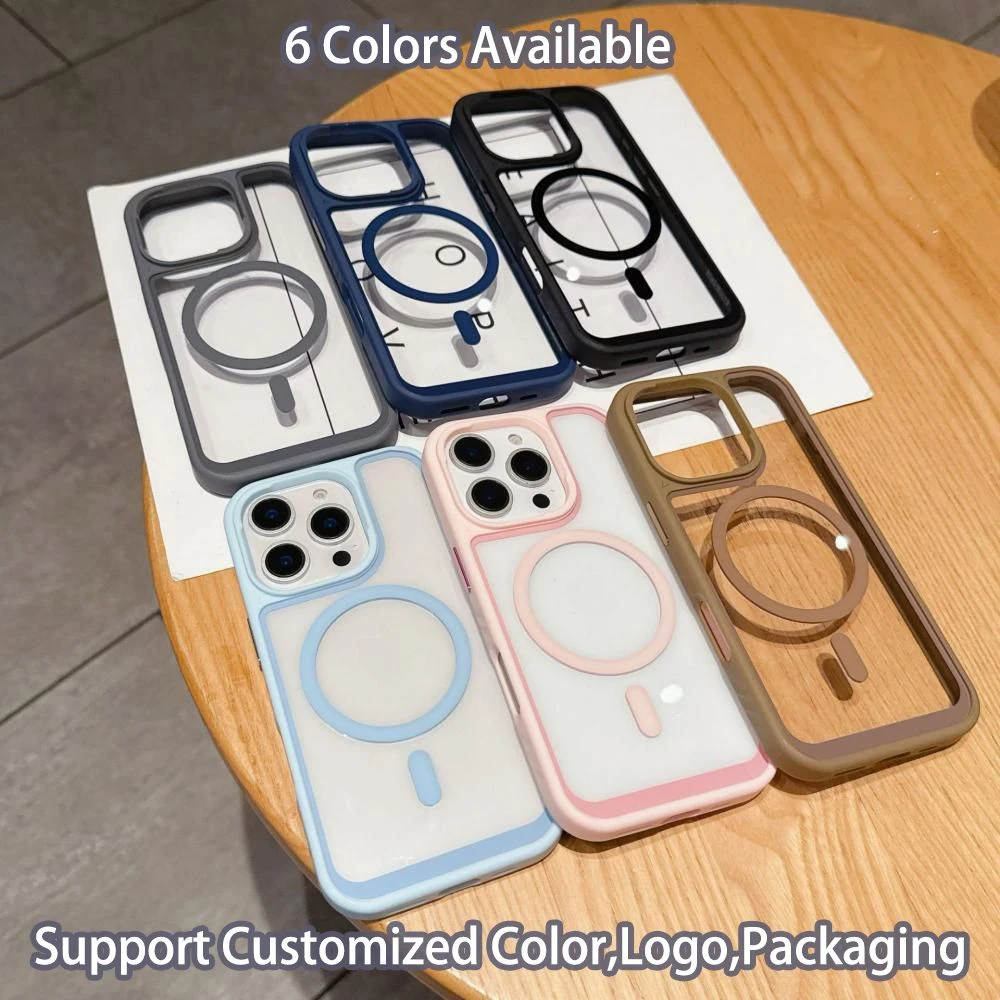 Anti-Yellow Clear Back Wireless Charging Mobile Ihone Phone Case for Iphon 13 14 15 16 17 PRO Max
