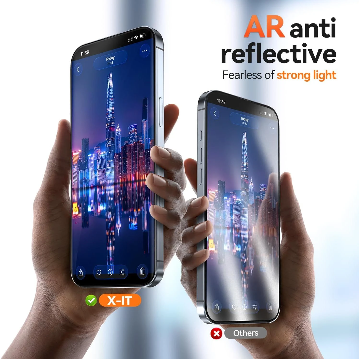 Ar Anti-Reflection Tempered Glass Screen Guard for Apple iPhone 17/16/15/14