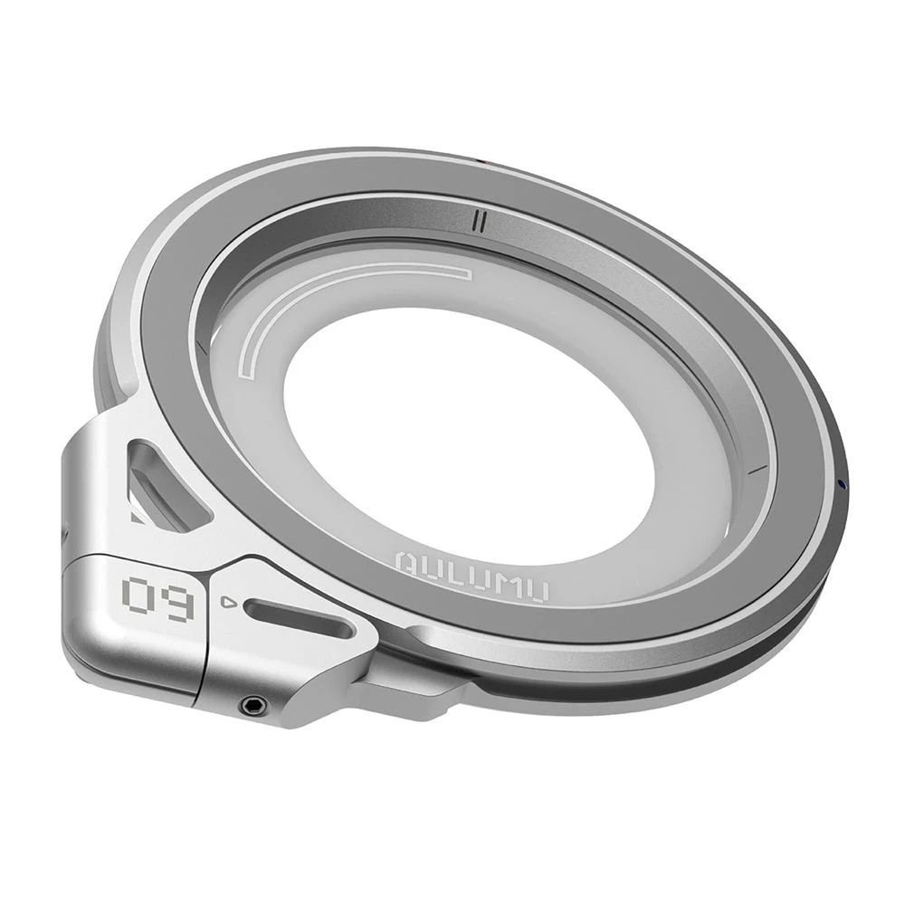 Aulumu G09 Magnetic Ring Stand 360° Rotating Finger Loop Dual-Axis Design Phone Holder Grip – Silver