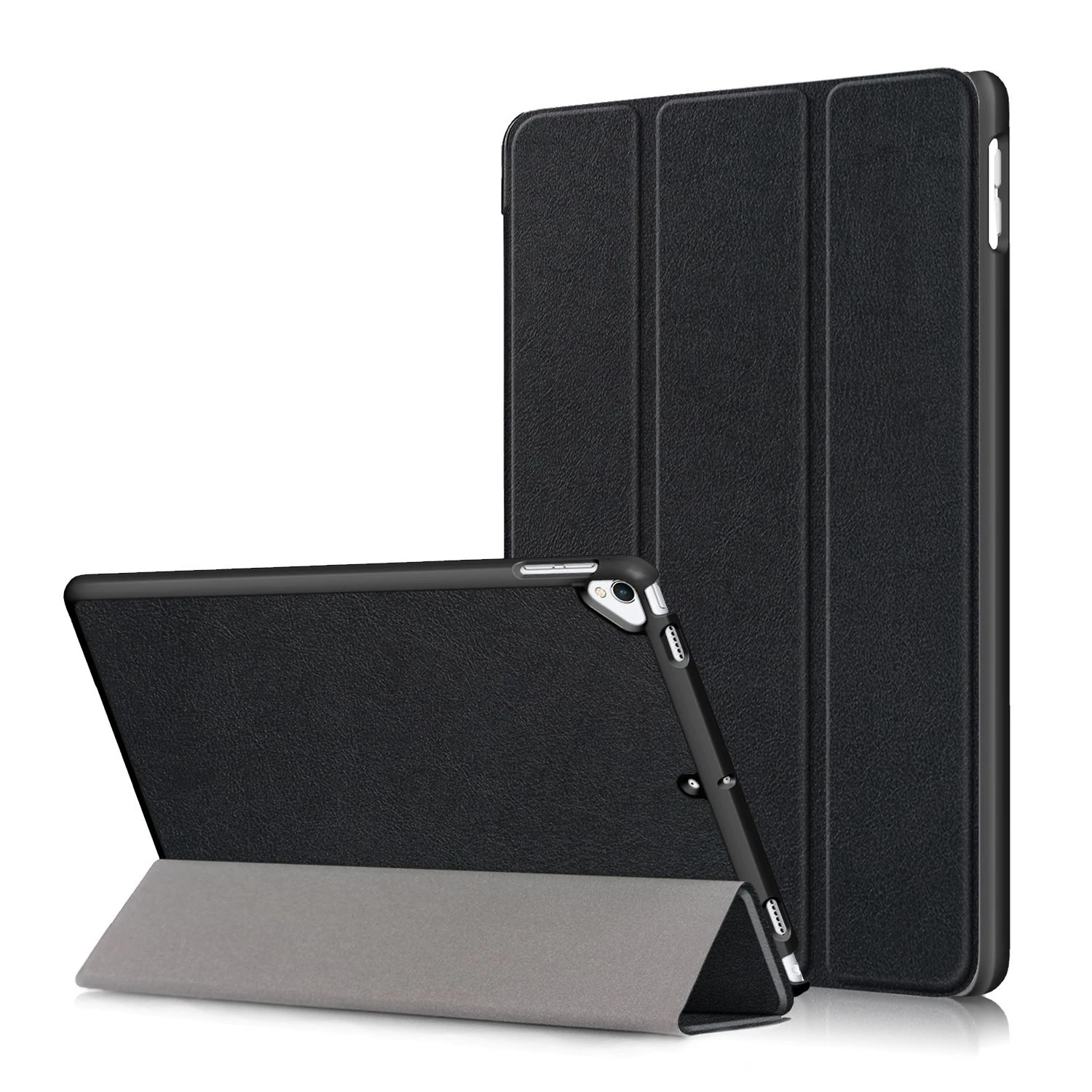Auto Wake/Sleep Lightweight Tri-Fold Stand PU Leather Hard Back Cover for iPad 10.2 2021/2020/2019