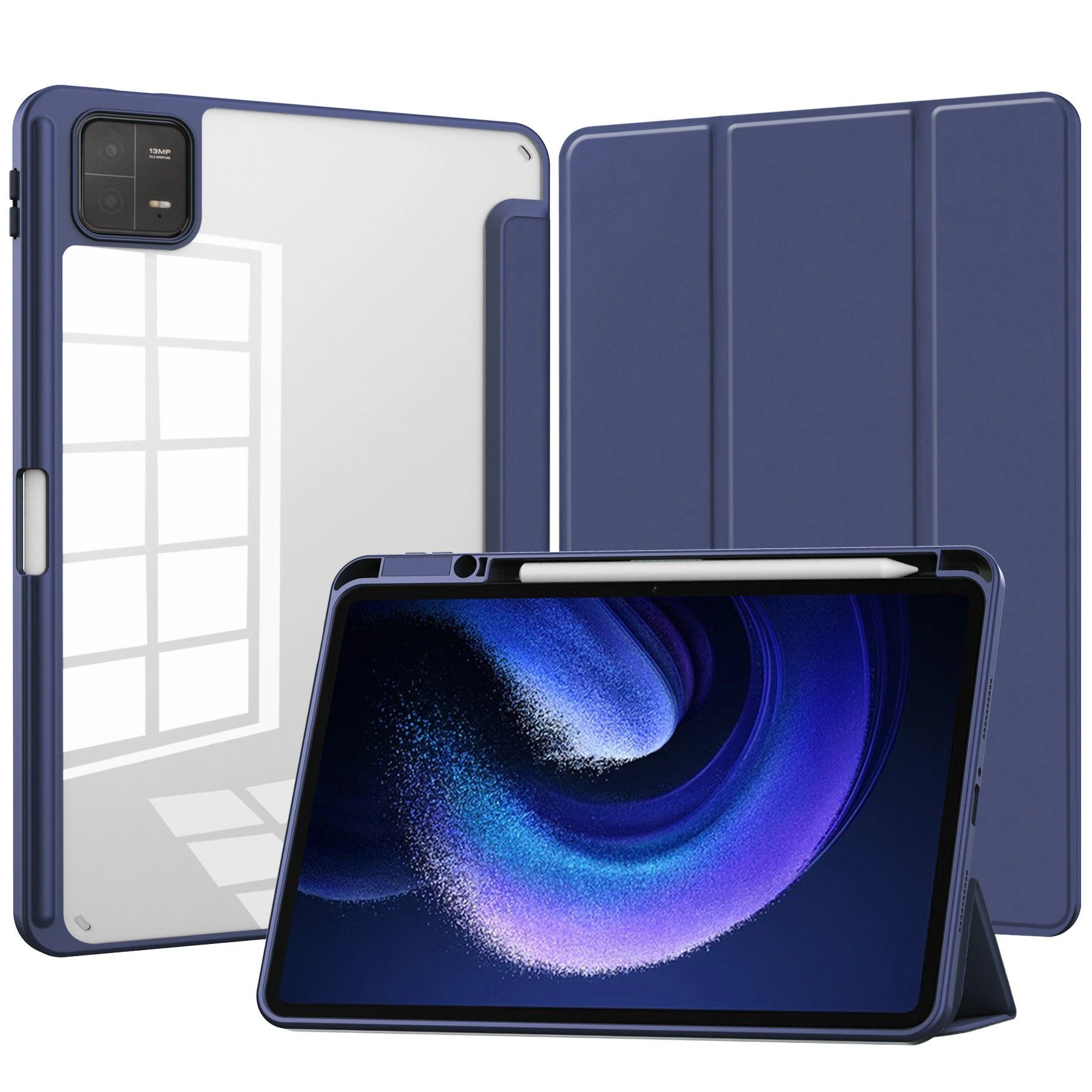 Automatic Sleep PU Tablet Case for Redmi 12.1/Redmi Pad PRO12.1 Tablet with a Bracket Cover Wholesale Tablet Bag