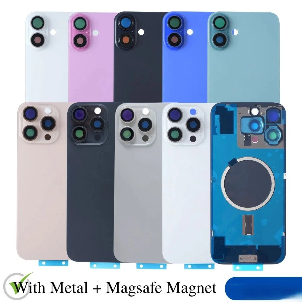 Big Hole Back Glass Cover for iPhone X Xs 11 12 13 14 15 16 PRO Max