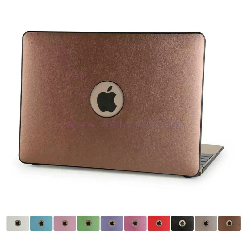 Brown Silk Pattern PU Case for 15.4 Inch MacBook Retina