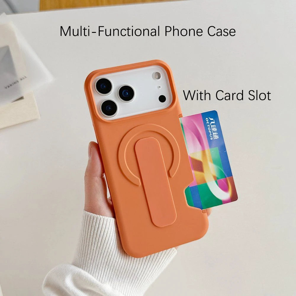 Bulk Custom Logo Magnetic Hard PC Foldable Grip Ring Magnetic Case for I Phone 13, 14, 15, 16, 17promax