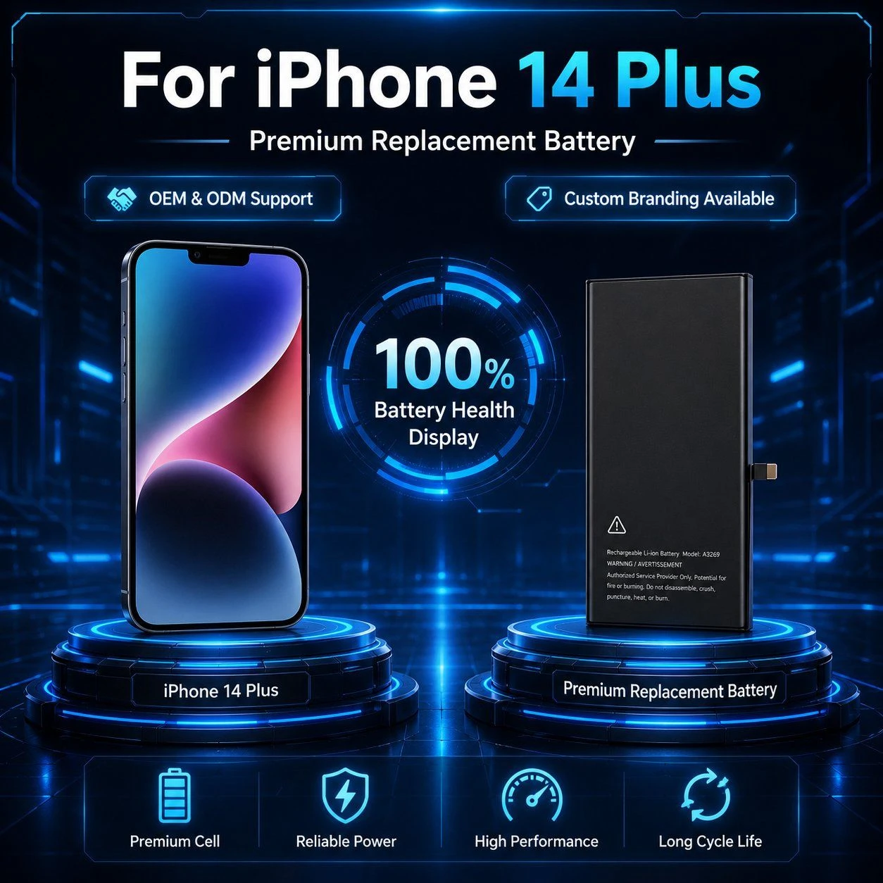 Bulk Order No Missing Health Data iPhone Battery for iPhone 14 Plus for iPhone 8 Plus Xs Max 12 Mini 13 PRO Max