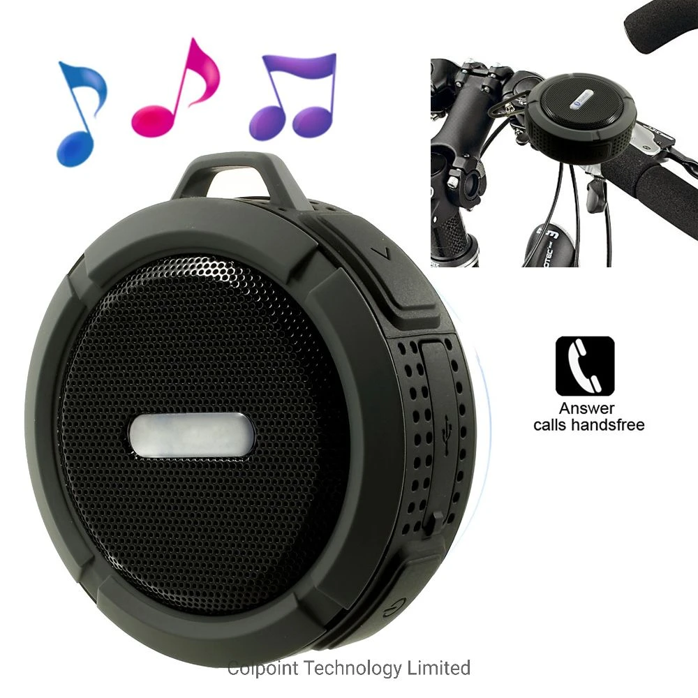 C6 Waterproof Shower Handsfree Bluetooth Speaker with Suction Cup