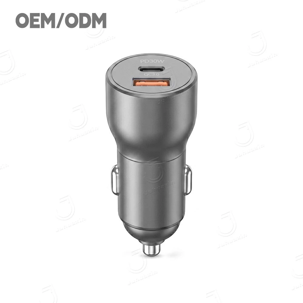 CE FCC RoHS Certified Car Charger Dual Port, Pd 20W QC 3.0 Fast Charge Car USB Charger, Custom Logo ODM OEM Car Charger Adapter for Car Truck