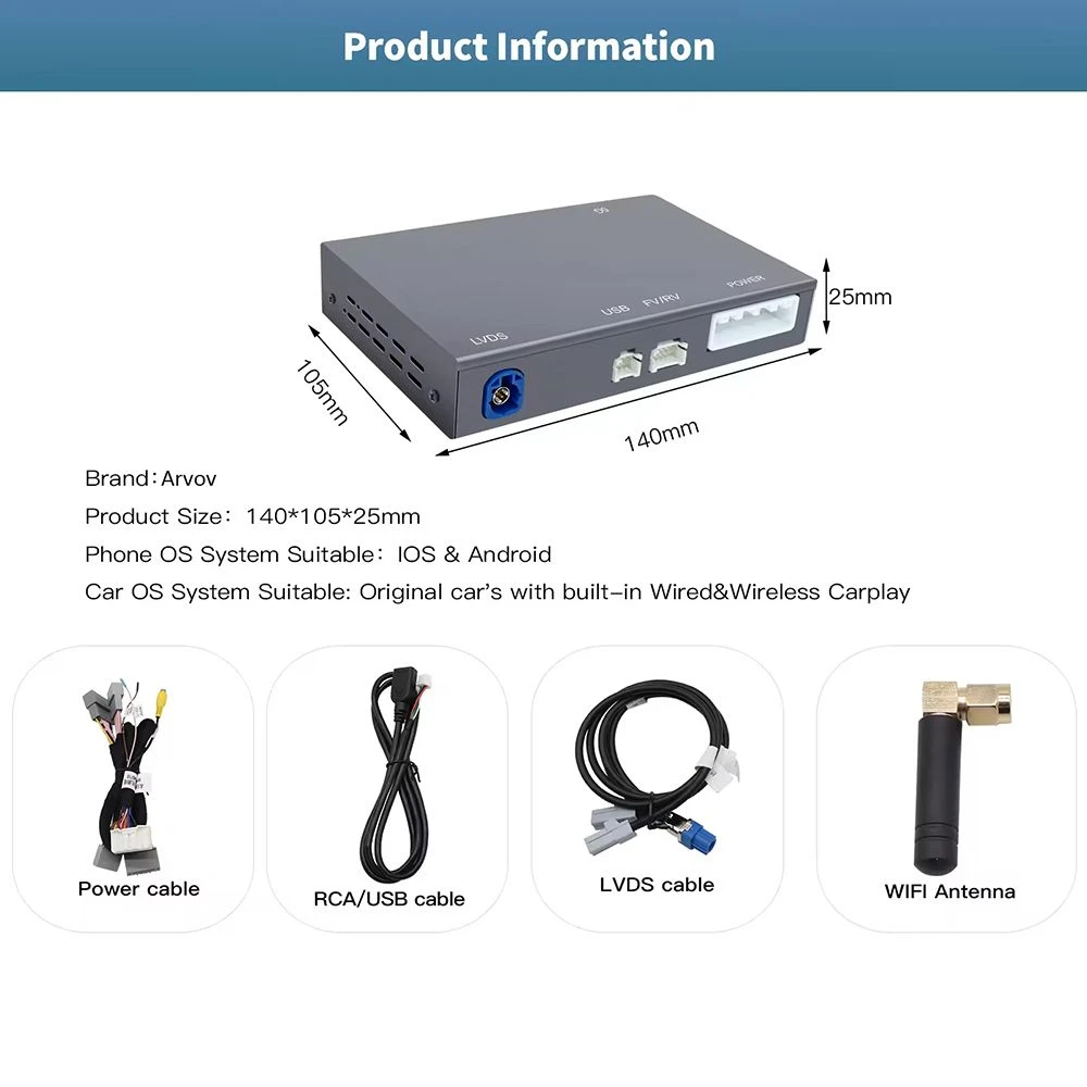 Car Multimedia Carplay Adapter Module Apple Siri Google Assistant for Accord 2018-2020