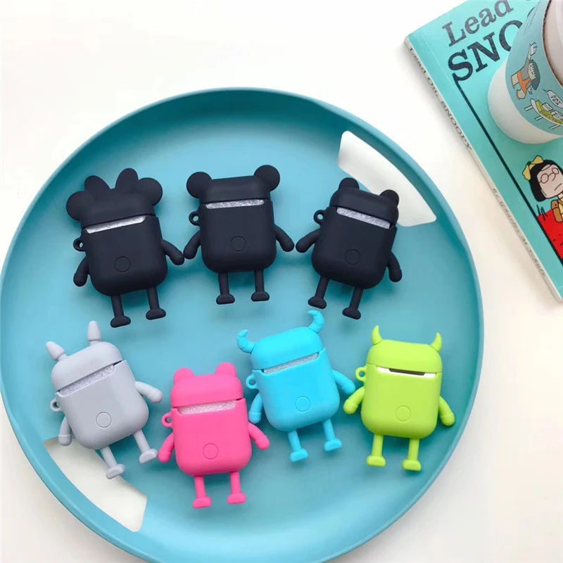 Cartoon Figure Silicon Airpod Cover Case for Wholesale