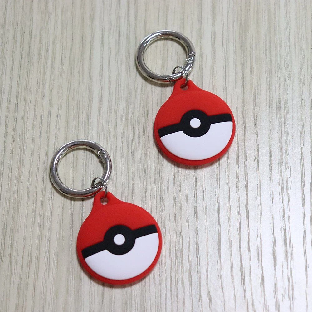 Case for Apple Airtag 3D Cartoon Cute Poke Mon Poke Ball Soft Silicone Design 2022 Newest Accessory Airtag Tracking Device Cover