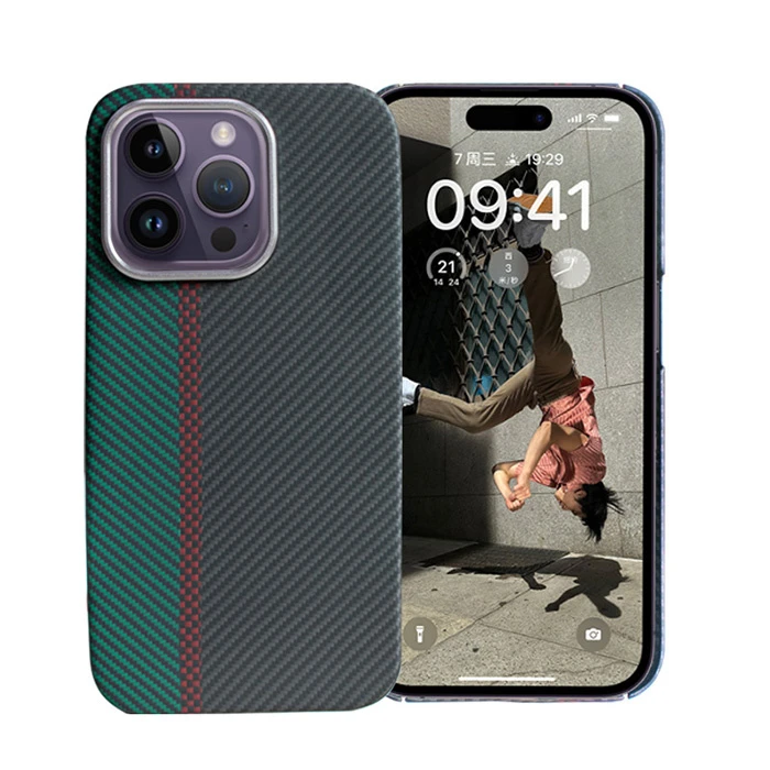 Cell Phone Accessories Aramid Fiber Phone Case for iPhone 14 PRO Max Case Mobile Phone Cover