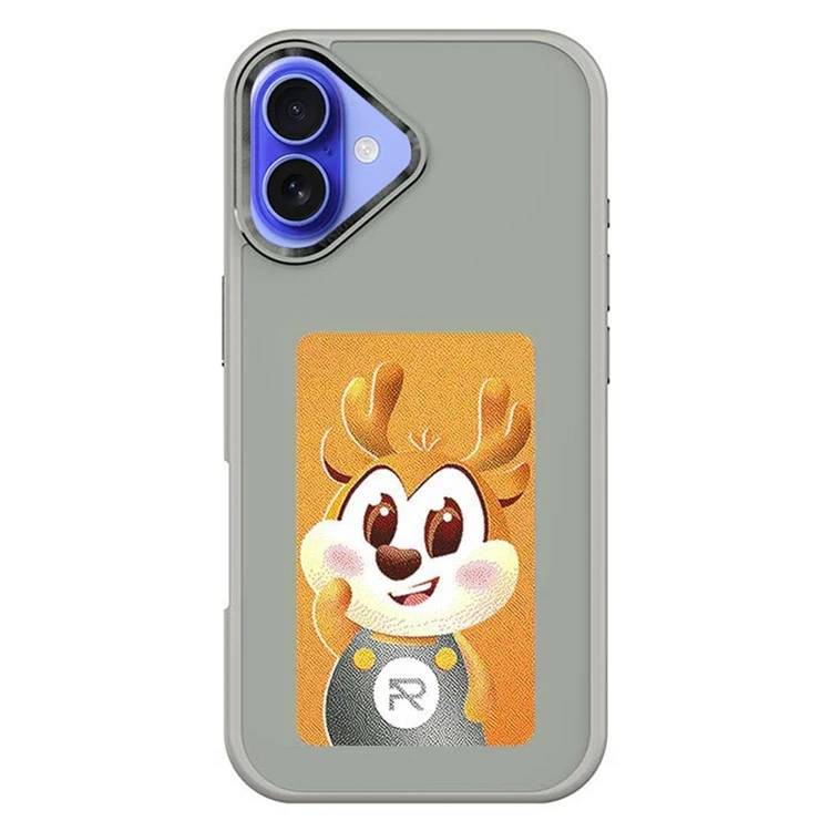 Cell Phone Case E Ink Phone Cover 4-Color Display Pattern Customized Case for iPhone 16 Plus