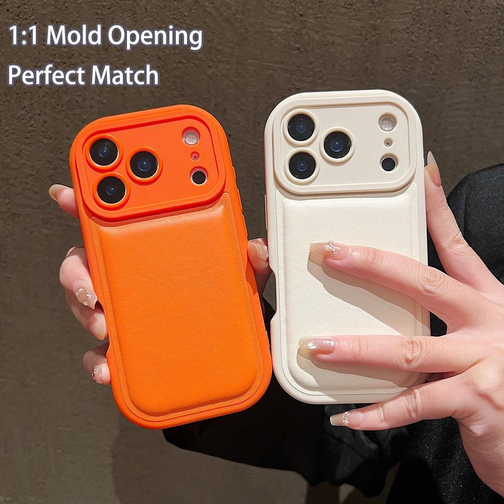 Cell Phone Case Mobile Phone Accessories Anti-Drop Cover Shockproof Soft PU Leather and TPU Hybrid Phone Case