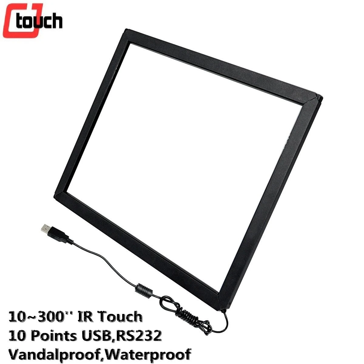 Cjtouch 17.3″ IR Touch Frame LCD Screen Kit Smart TV Android Multitouch USB Transparent Glass Touch Screen 17 Inch Infrared Touchscreen