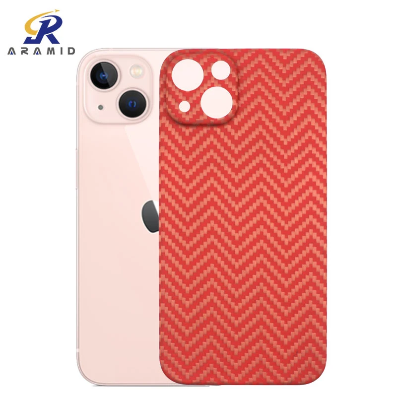 Classic Orange 2023 Aramid Fiber Anti Fingerprint Fashion Cell Mobile Phone Cover for iPhone 13 Mini Case