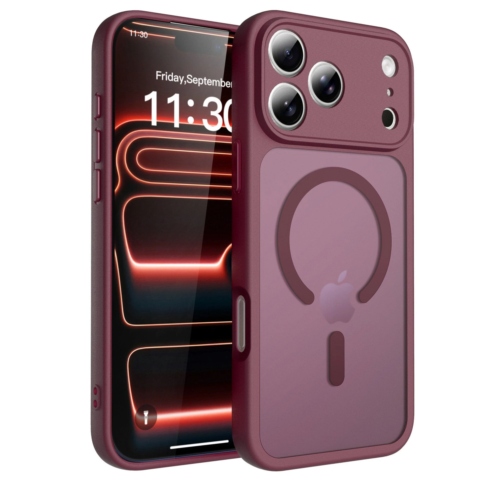 Colorful Frosted PC+TPU Magnetic Mobile Phone Case for iPhone 18promax